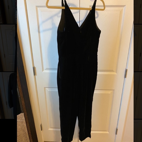 NEW! Velvet cropped leg jumpsuit! - Picture 2 of 4